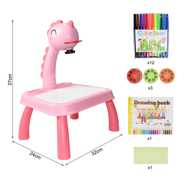 Mesa de Desenho Infantil com Projetor